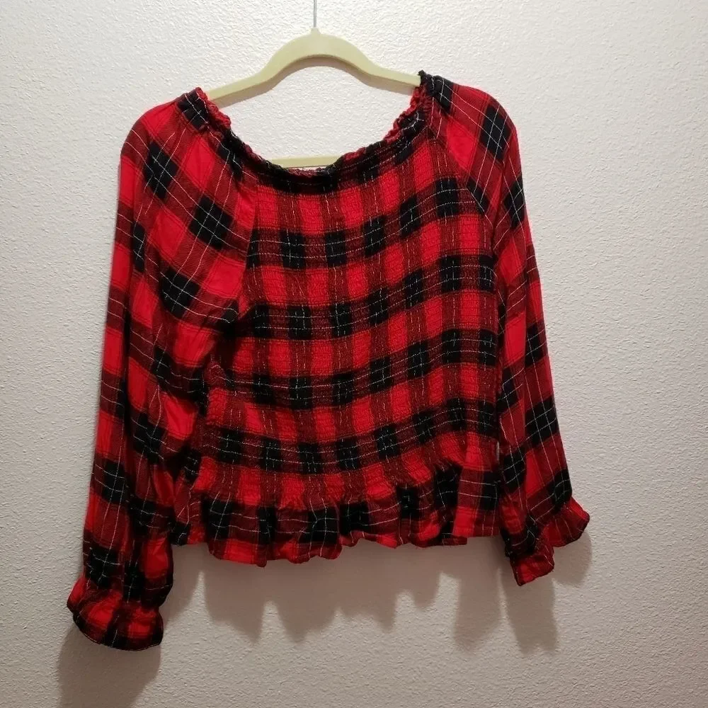 Justice girls top 18+, red /  black